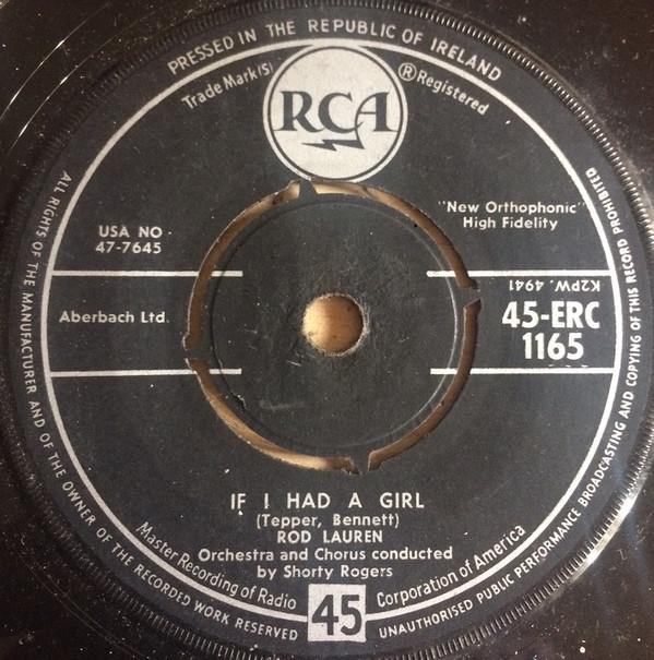 Rod Lauren - If I Had A Girl