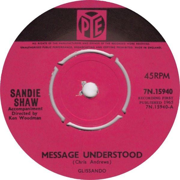 Sandie Shaw - Message Understood