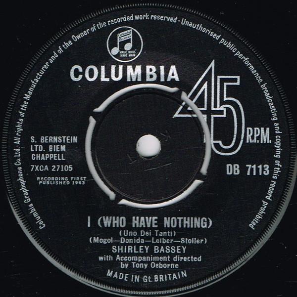 Shirley Bassey - I (Who Have Nothing)