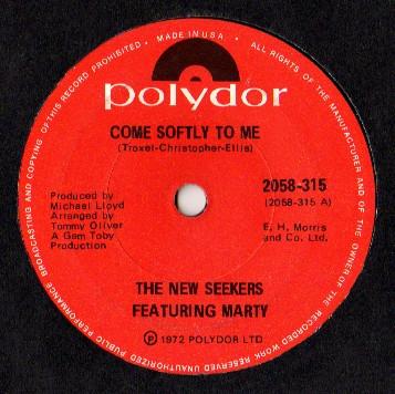 The New Seekers, Marty Kristian - Come Softly To Me