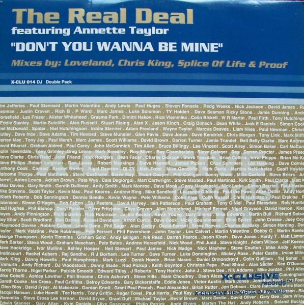 The Real Deal , Annette Taylor - Don't You Wanna Be Mine