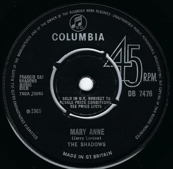 The Shadows - Mary Anne