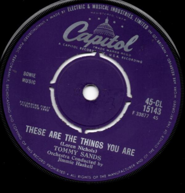 Tommy Sands - These Are The Things You Are / The Old Oaken Bucket