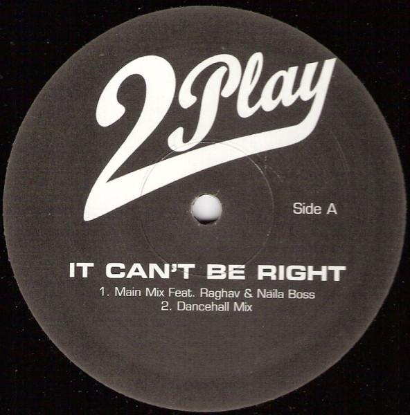 Wesley 2 Play - It Can't Be Right