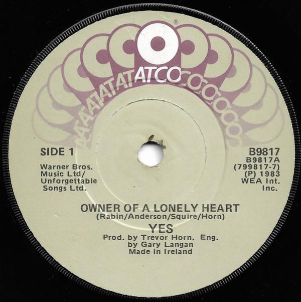 Yes - Owner Of A Lonely Heart